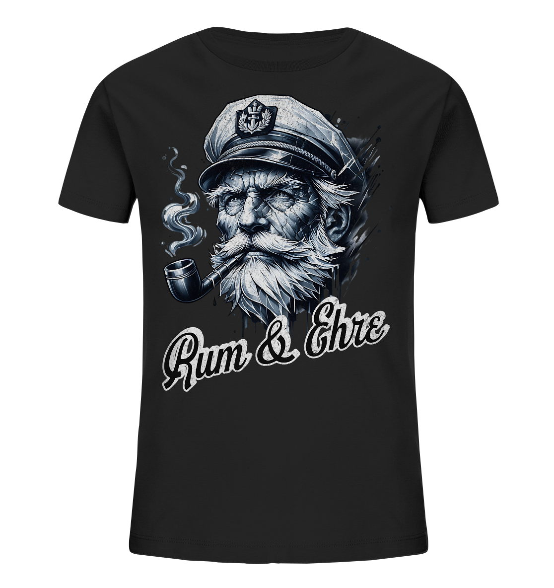 Rum und Ehre Kapitän - Kinder Bio Shirt