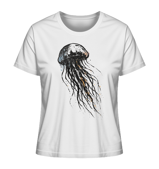 Street Art Qualle - Damen Premium Bio Shirt