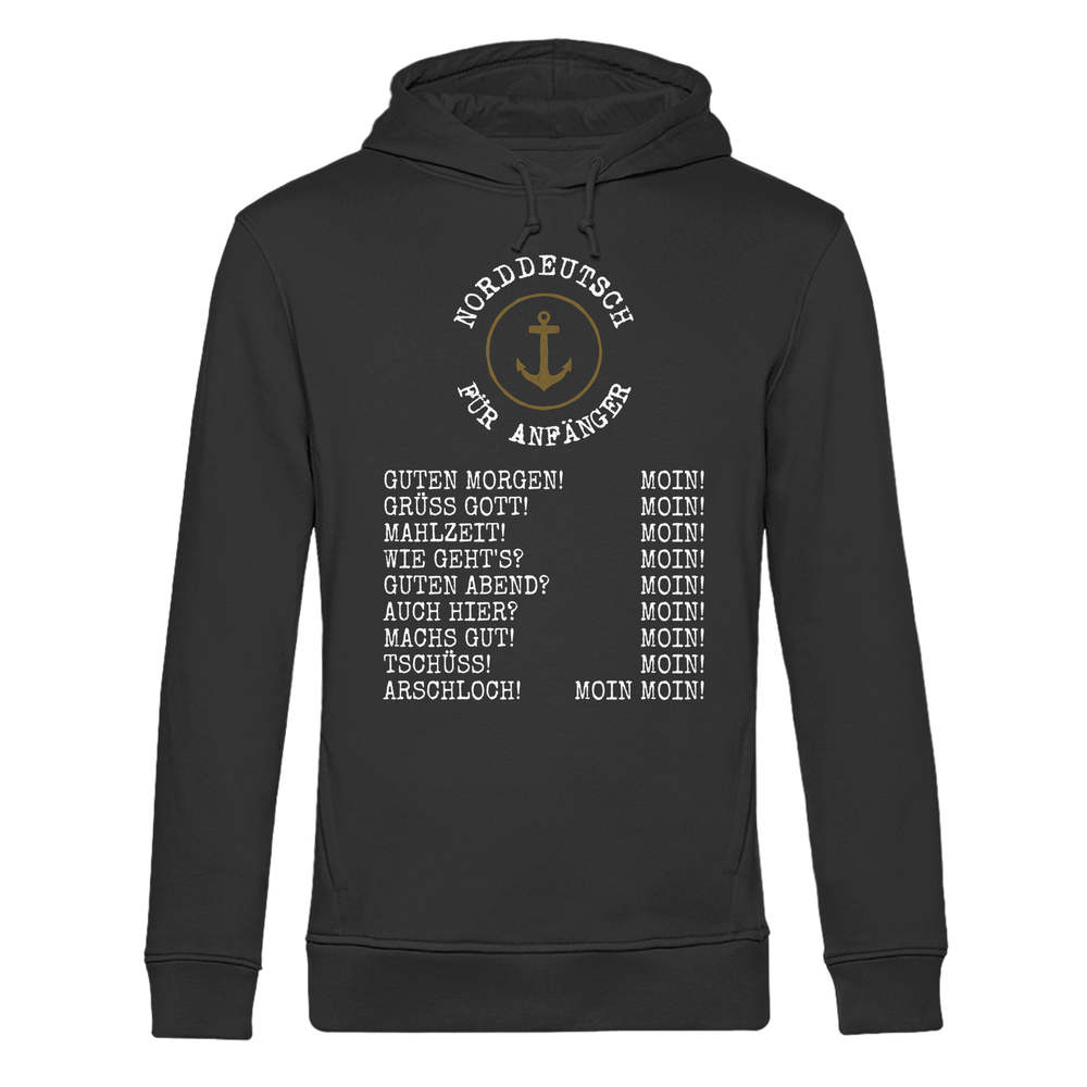 Norddeutsch für Anfänger - Herren Bio Hoodie