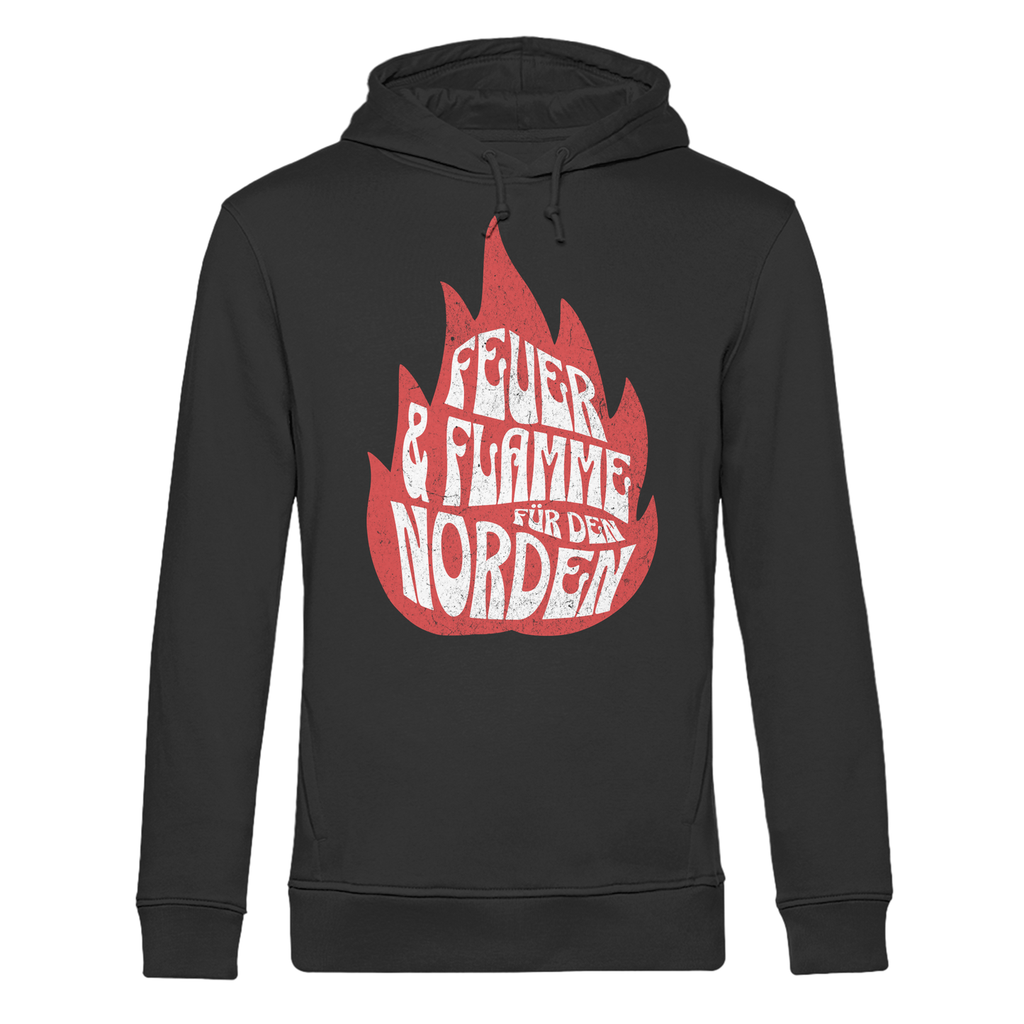 Feuer und Flamme für den Norden - Herren Bio Hoodie