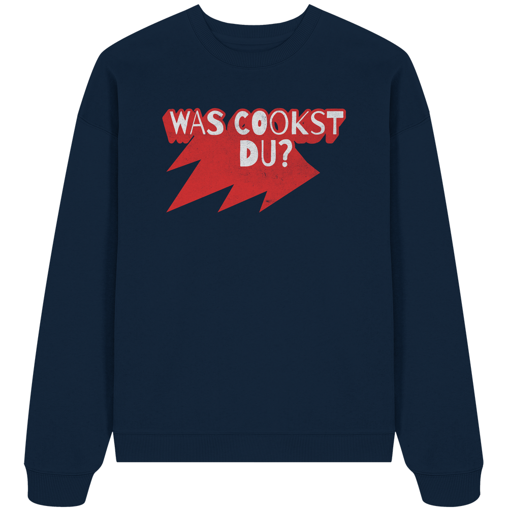 Was cookst du Lustig Kochen - Unisex Bio Pullover