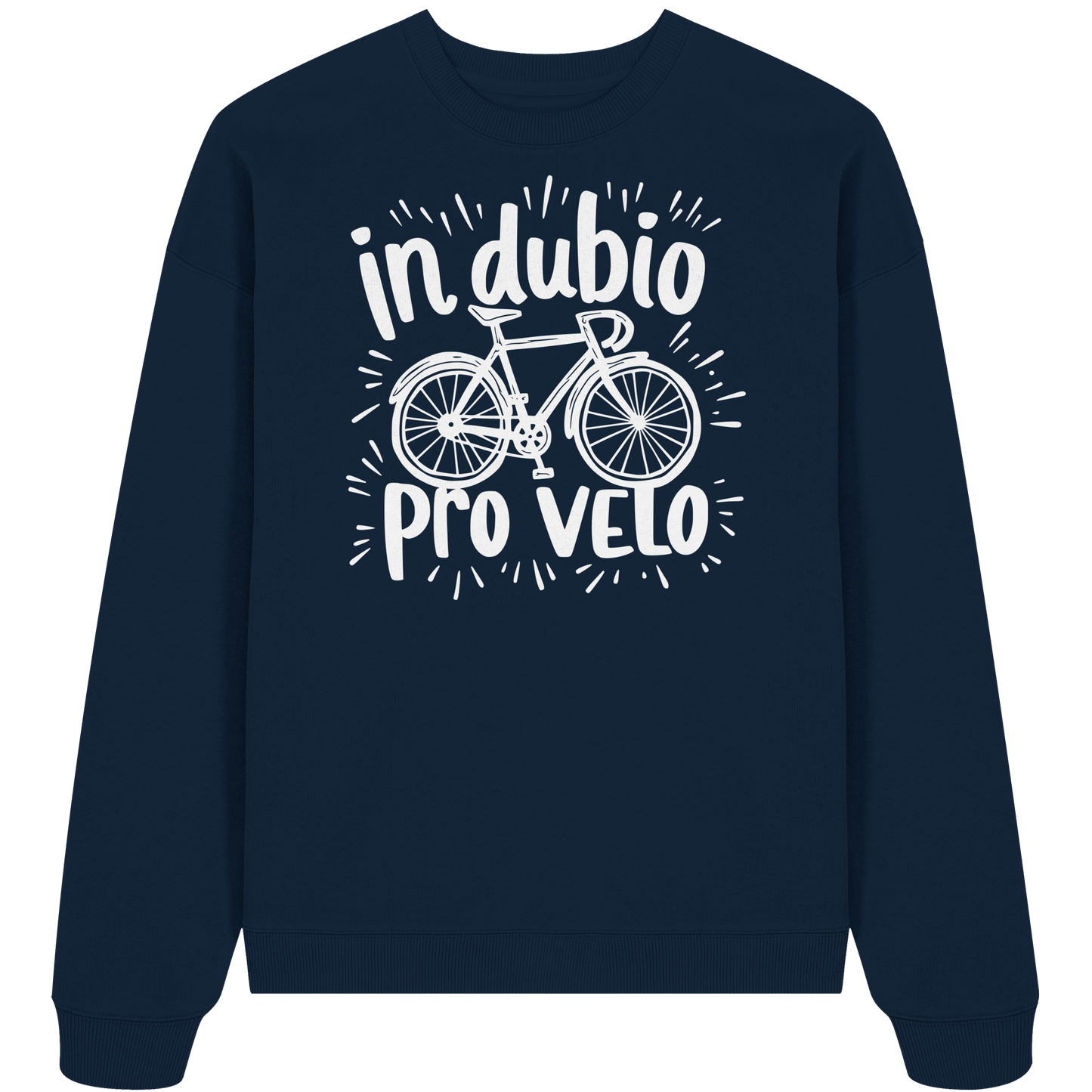 In dubio pro velo Fahrrad Spruch - Unisex Bio Pullover