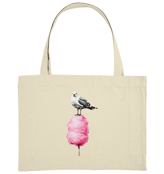 Möwe auf Zuckerwatte - Bio Einkaufstasche