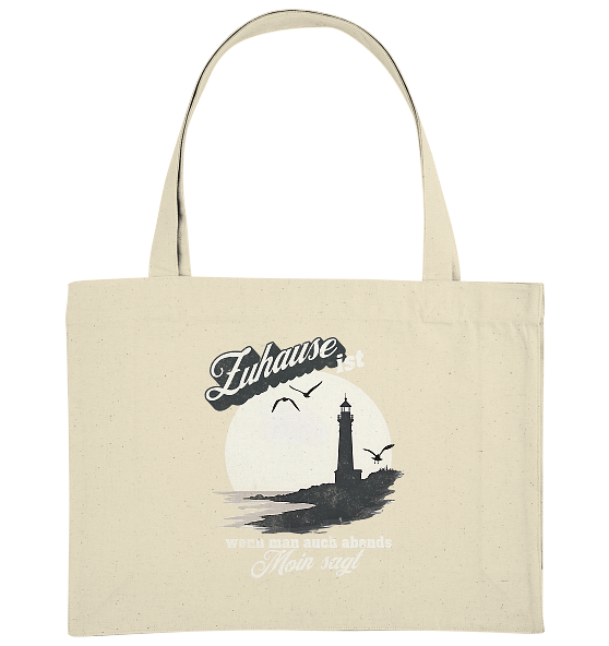 Moin Spruch Zuhause - Bio Einkaufstasche