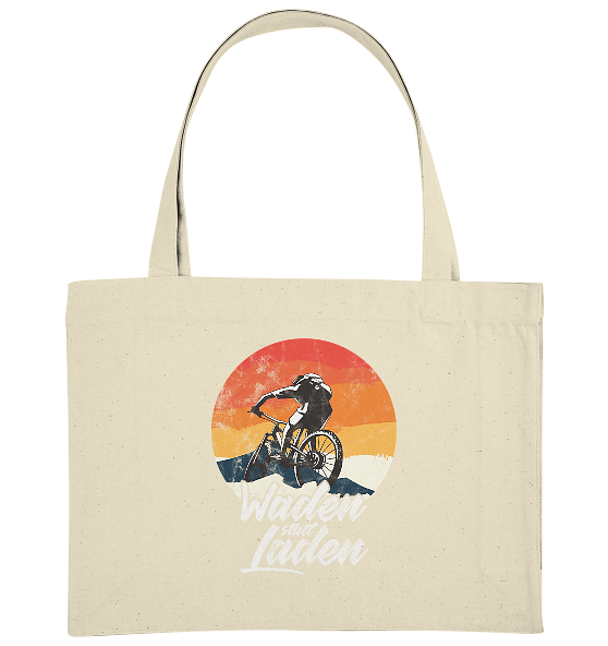 Waden statt Laden Fahrrad E-Bike Radtrikot - Bio Einkaufstasche