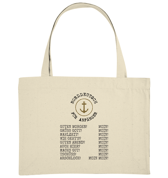 Norddeutsch für Anfänger - Bio Einkaufstasche