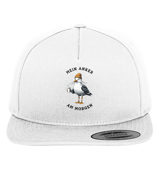 Mein Anker am Morgen Kaffee Möwe - Premium Snapback Cap