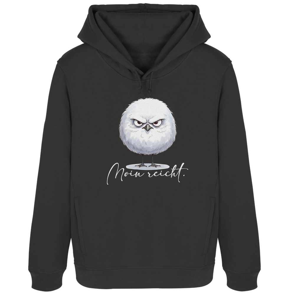 Moin reicht - Grimmige runde Möwe - Womens Organic Hoodie B&C