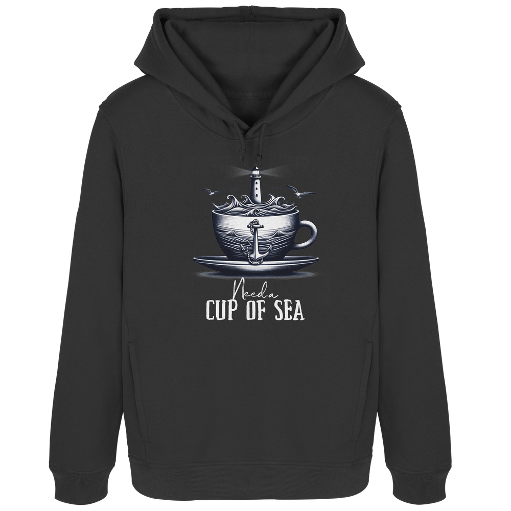 Need a cup of sea - Damen Bio Hoodie