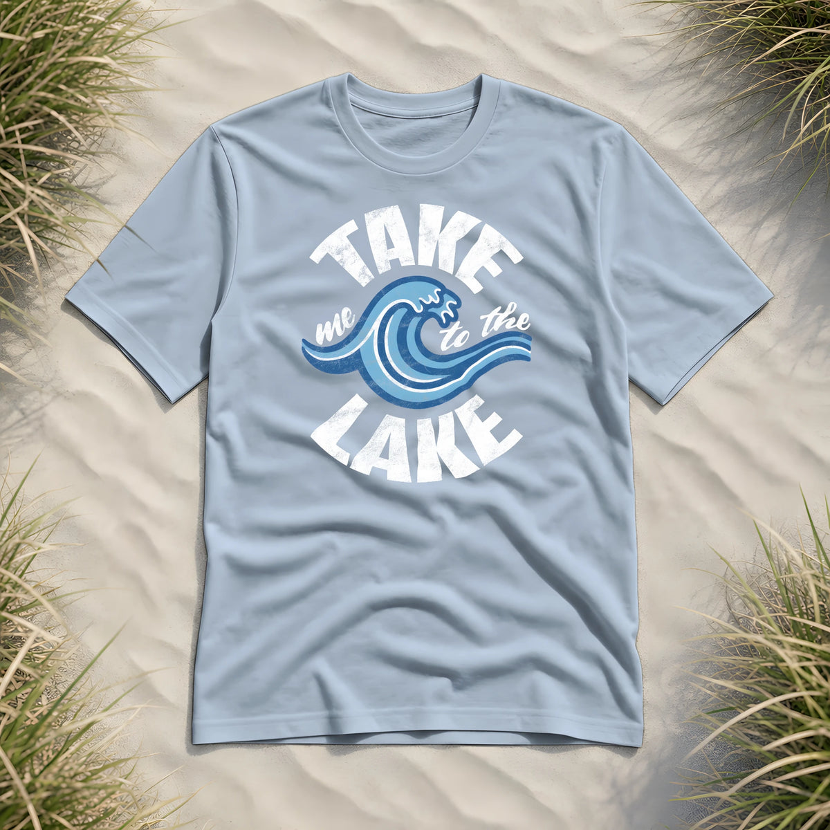 Take me to the Lake - Herren Premium Bio Shirt - Blue Soul - Küstenmode von Kiebitzdelle