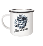Rum und Ehre Kapitän - Emaille Becher - Kiebitzdelle