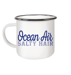 Ocean Air Salty Hair - Emaille Becher - Kiebitzdelle