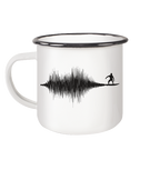Soundwave Schallewelle Surfer Equilizer - Emaille Becher - Kiebitzdelle