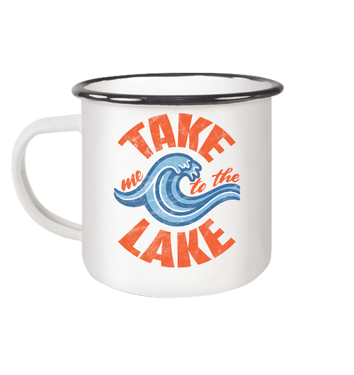 Take me to the Lake - Emaille Becher - Kiebitzdelle