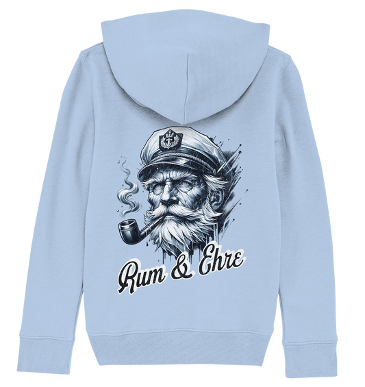 Rum und Ehre Kapitän - Kinder Bio Hoodie