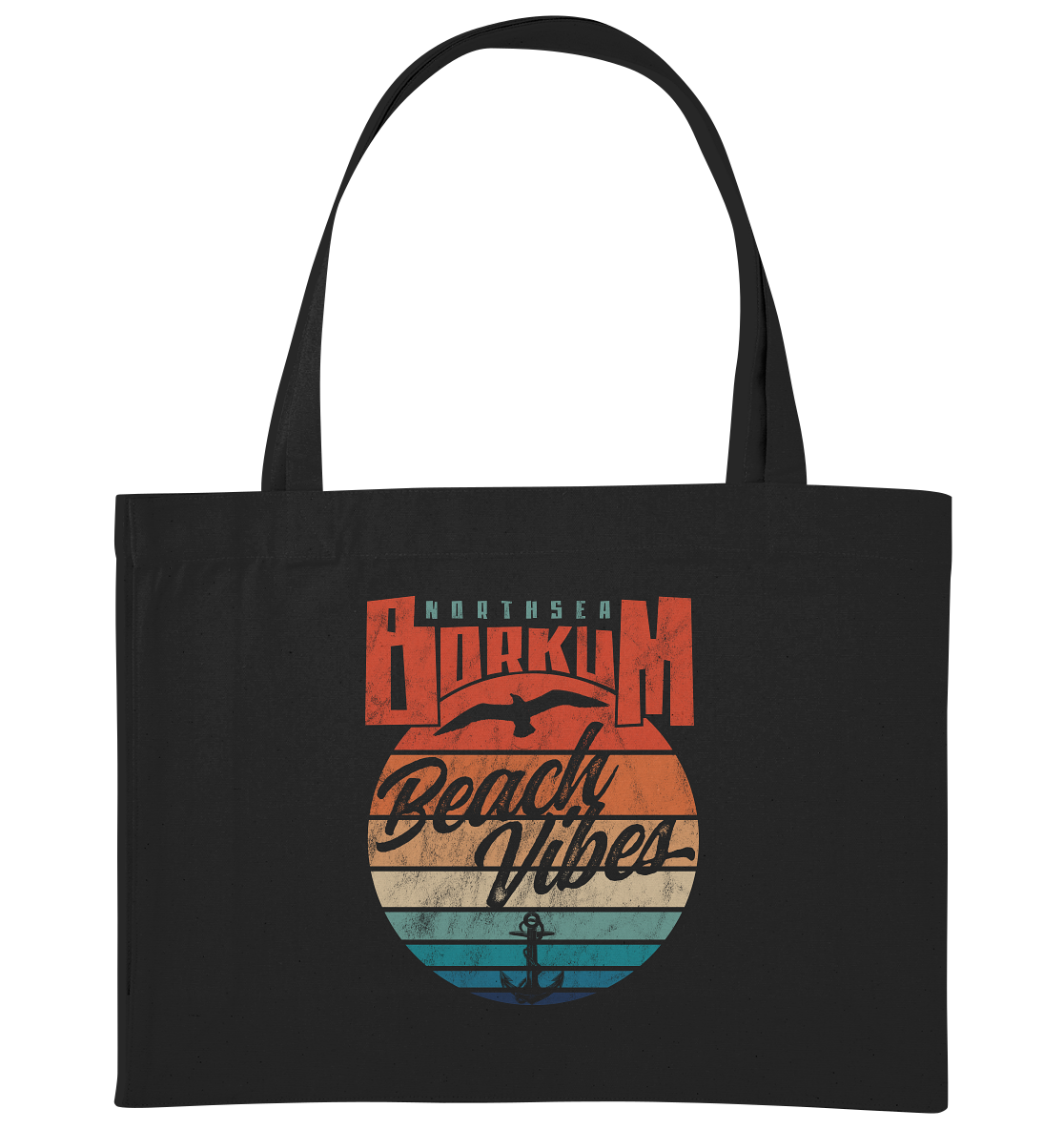 Borkum Beach Vibes - Bio Einkaufstasche