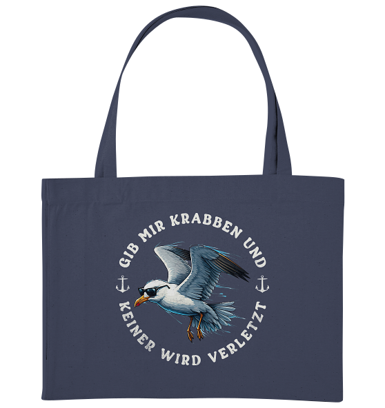 Gib mir Krabben und keiner wird verletzt - Bio Einkaufstasche
