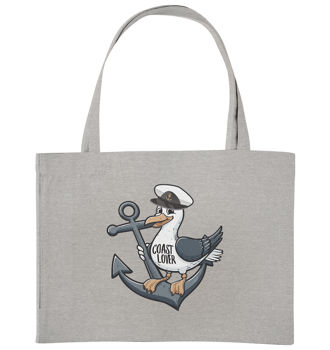 Coast Lover Möwe Kapitän - Bio Einkaufstasche