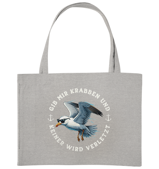 Gib mir Krabben und keiner wird verletzt - Bio Einkaufstasche