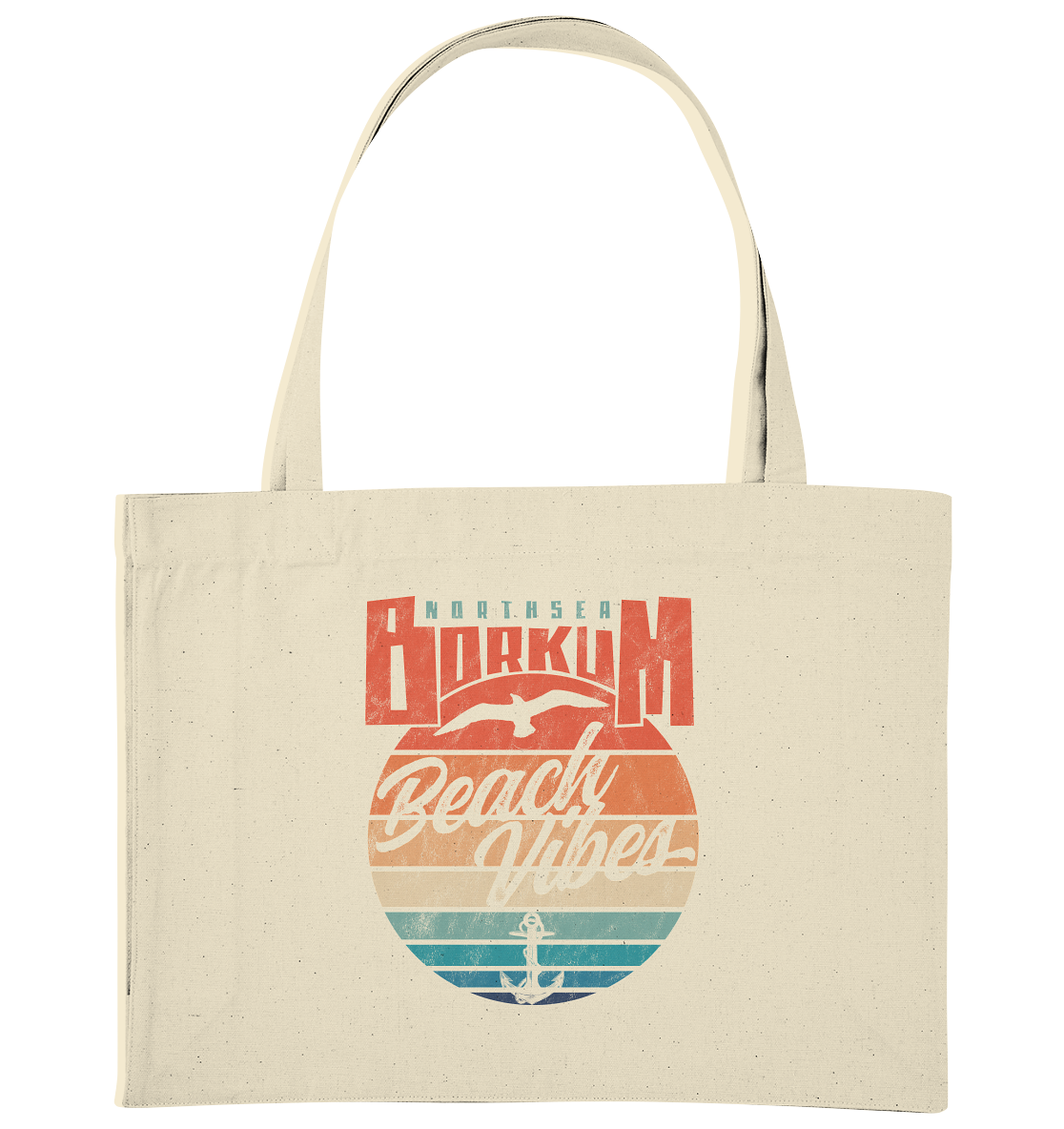 Borkum Beach Vibes - Bio Einkaufstasche