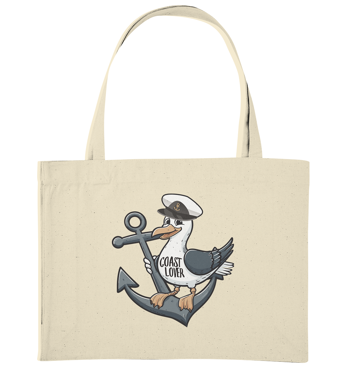 Coast Lover Möwe Kapitän - Bio Einkaufstasche
