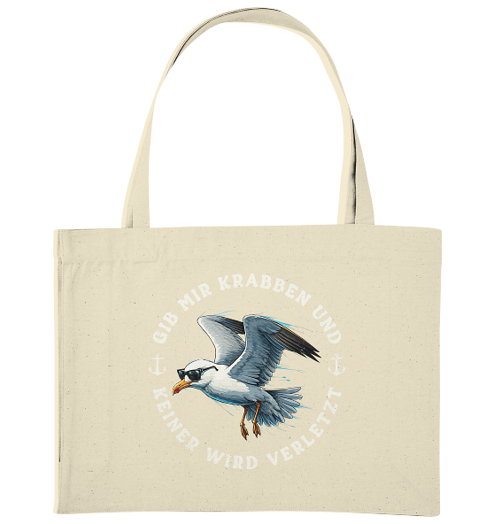 Gib mir Krabben und keiner wird verletzt - Bio Einkaufstasche
