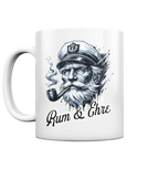 Rum und Ehre Kapitän - Tasse glänzend - Kiebitzdelle