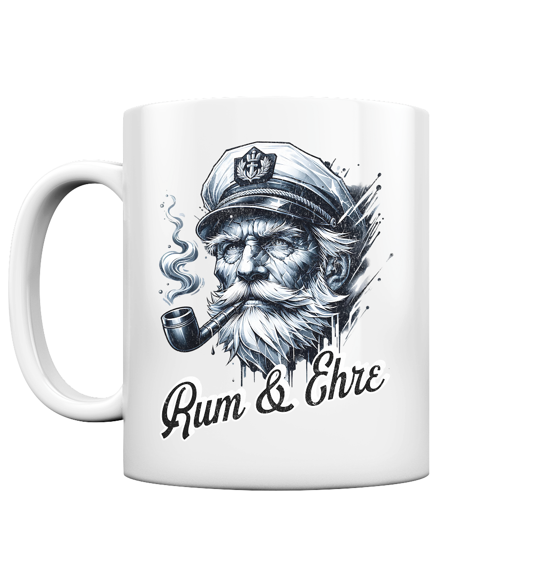 Rum und Ehre Kapitän - Tasse glänzend - Kiebitzdelle