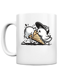 Möwe Küken mit Eis Street Art - Tasse glänzend - Kiebitzdelle