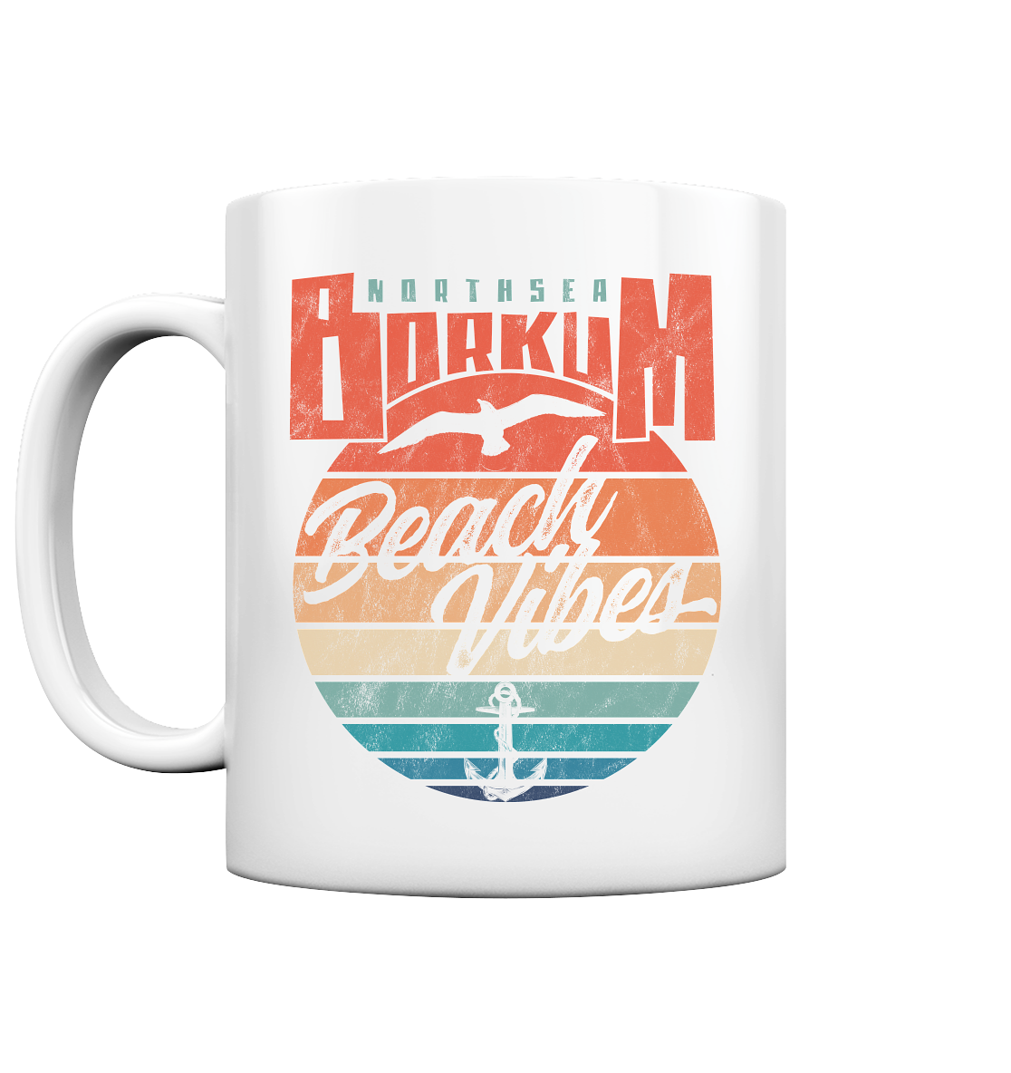 Borkum Beach Vibes - Tasse glänzend - Kiebitzdelle