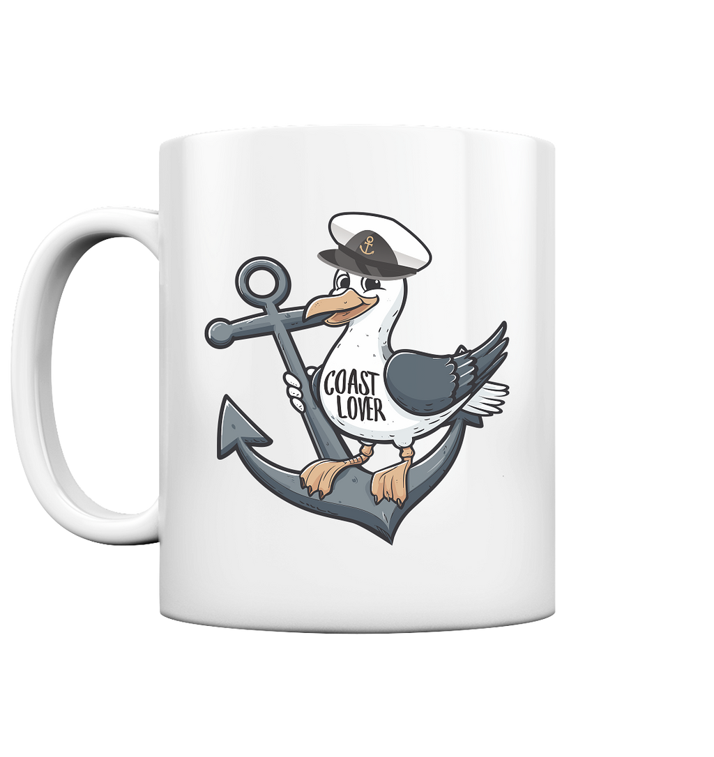Coast Lover Möwe Kapitän - Tasse glänzend - Kiebitzdelle