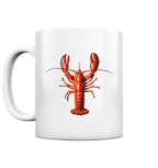 Roter Hummer - Tasse glänzend in White glossy - Studio Ansicht - Kiebitzdelle