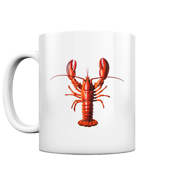 Roter Hummer - Tasse glänzend - Kiebitzdelle