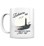 Moin Spruch Zuhause - Tasse glänzend - Kiebitzdelle