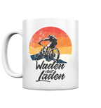 Waden statt Laden Fahrrad E-Bike Radtrikot - Tasse glänzend - Kiebitzdelle
