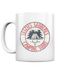 Letztes sauberes Camping Shirt - Tasse glänzend - Kiebitzdelle