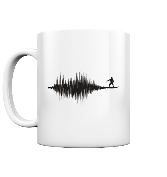 Soundwave Schallewelle Surfer Equilizer - Tasse glänzend - Kiebitzdelle