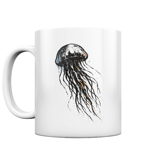 Street Art Qualle - Tasse glänzend - Kiebitzdelle