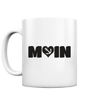 Moin Spruch mit Herz Anker - Tasse glänzend - Kiebitzdelle