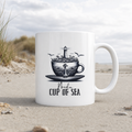 Need a cup of sea - Tasse glänzend - White glossy - Küstenmode von Kiebitzdelle
