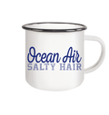 Ocean Air Salty Hair - Emaille Becher - Kiebitzdelle