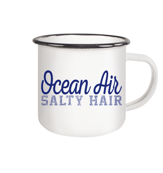Ocean Air Salty Hair - Emaille Becher