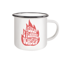 Feuer und Flamme für den Norden - Emaille Becher - Kiebitzdelle