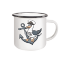 Coast Lover Möwe Kapitän - Emaille Becher - Kiebitzdelle