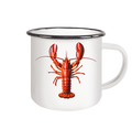 Roter Hummer - Emaille Becher - Kiebitzdelle