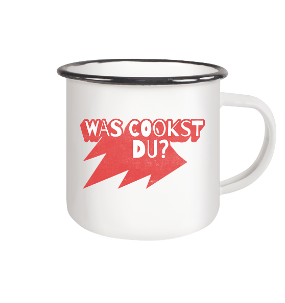 Was cookst du Lustig Kochen - Emaille Becher