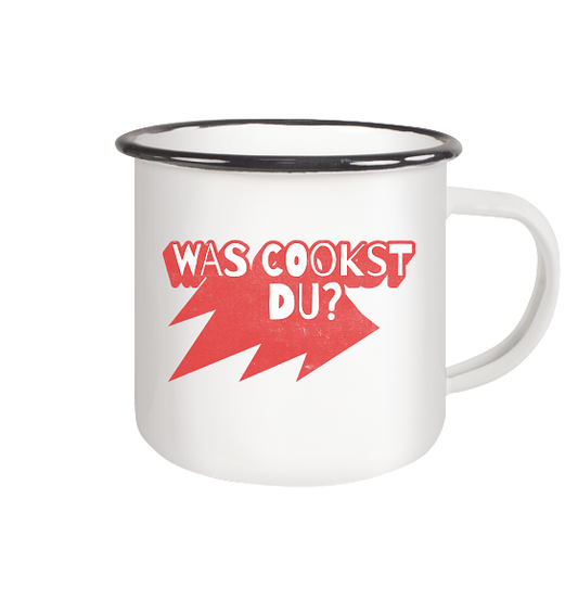 Was cookst du Lustig Kochen - Emaille Becher