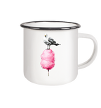 Möwe auf Zuckerwatte - Emaille Becher - Kiebitzdelle