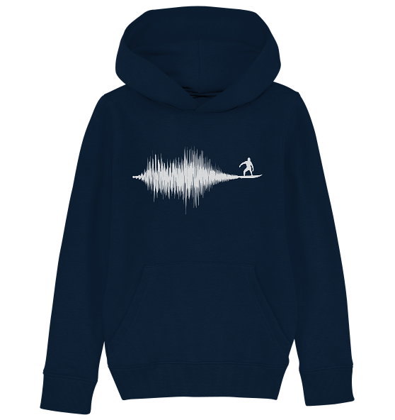 Soundwave Schallewelle Surfer Equilizer - Kinder Bio Hoodie - Kiebitzdelle