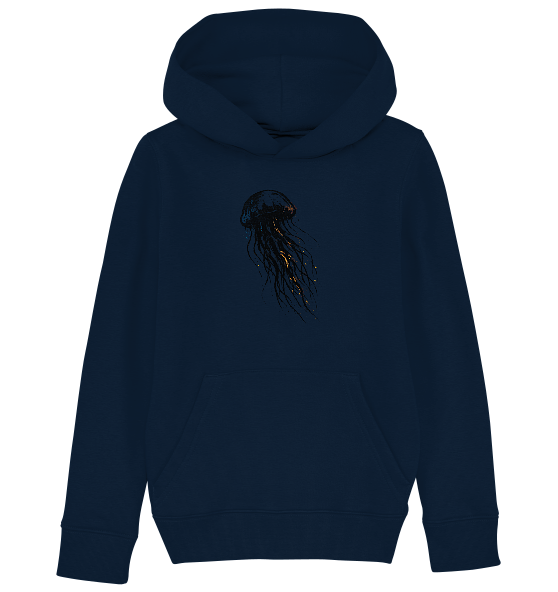 Street Art Qualle - Kinder Bio Hoodie - Kiebitzdelle